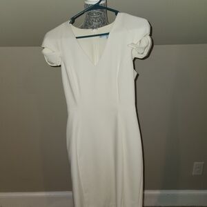 ANTONIO MELANI Cream Midi Dress